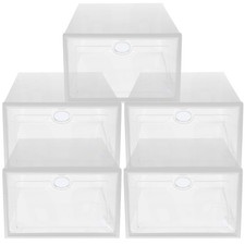  5 Pcs Boite Chaussures Empilables Organisateur De Porte-chaussures Rangement