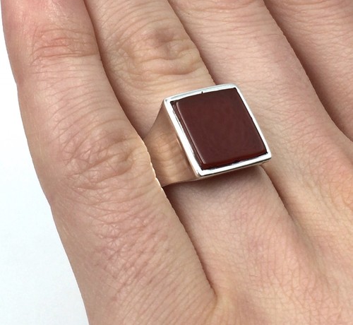 Bague sceau classique - , en