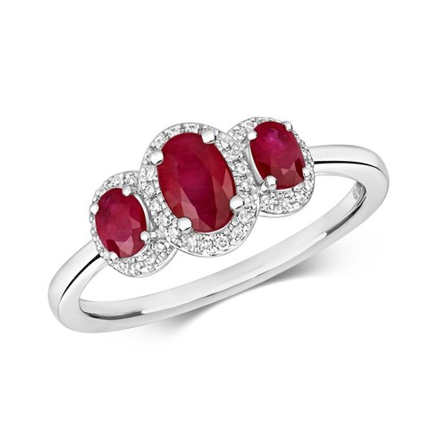 Bague véritable rubis - , et