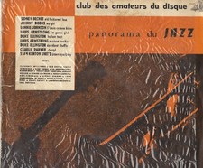 PANORAMA DU JAZZ BECHET ARMSTRONG ELLINGTON PARKER LP10" 25CM PORT PRIX COUTANT