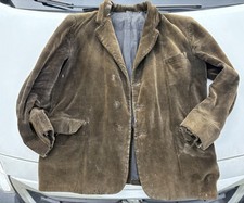 Rare Veste En Velours Côtelé « Royal Picard » Marchand Paysan 1930 Blaude Biaude