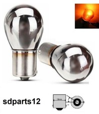 2 Ampoules Argent Ambre Orange