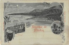 CPA 06 SOUVENIR DE MENTON (dos