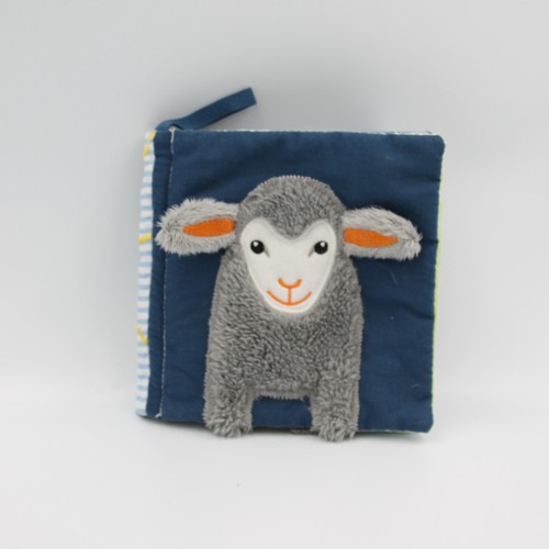 Livre doudou tissu mouton - tissu,