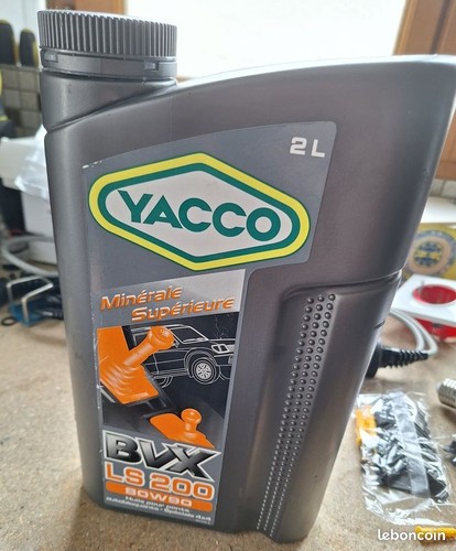 Huile yacco bvx ls200 80w90 - huile,