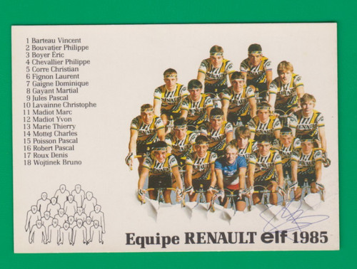 Cyclisme carte équipe - cyclisme,