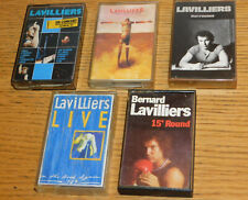 LOT 5 tape K7 CASSETTE BERNARD LAVILLIERS 15 round ETAT possible LIVE en concert