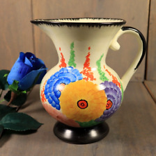 Ancien Pichet Art Déco Samford Ware Peint Main Céramique DLG de Clarice Cliff