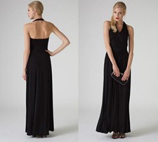Robe Maxi Noire À Bretelles