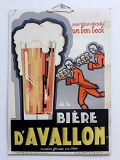 CARTON PUBLICITAIRE BIERE