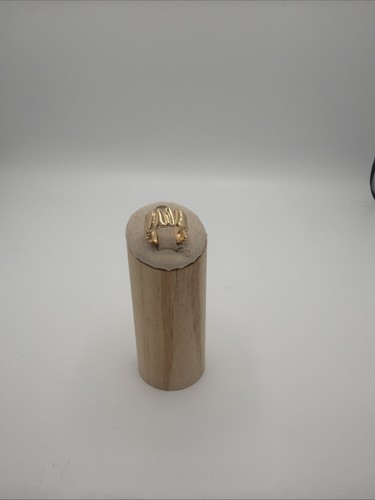 Bague dorée large - dorée,