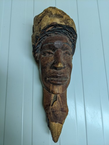 Masque bois sculpté dans - masque,