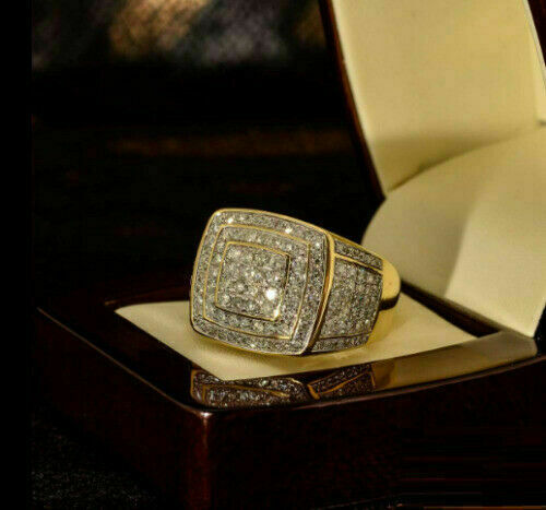 Bague diamant rose simulé