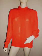 CHEMISE CRISTEL 100% POLYESTER FEMME TRANSLUCIDE ROUGE vif T:40/42