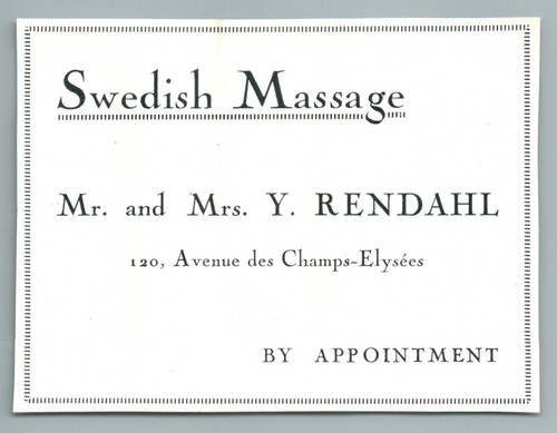 1926 massage suedois mme - mr, &