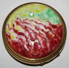 ancien poudrier  de sac en