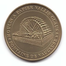 Moulin à papier Vallis Clausa - La roue - 2010 EVM - Monnaie de Paris