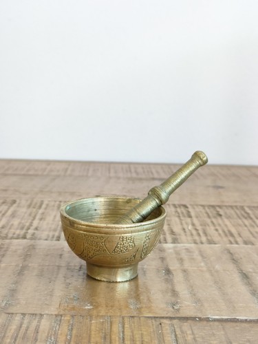 Petit mortier bronze laiton - petit,