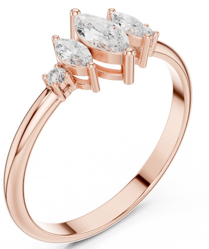 Bague promesse marquise - bague,