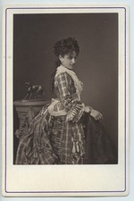 Actress Miss Lina Munte? Palais Royal Theatre Old Cabinet card woodburytype 1875