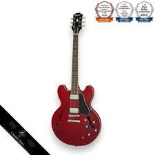 Guitare semi-acoustique Epiphone inspirée de Gibson ES335 Cherry avec...