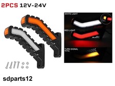 2x Feux de Gabarit et d’Encombrement LED 12-24V Tricolore + Clignotant Dynamique