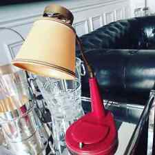 Charmante Lampe en Cuir Rouge