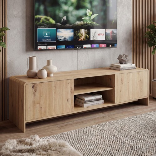 Meuble bas décor chêne - meuble,
