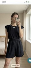Combi Short Noir Fluide   _