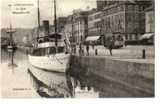 (S-53597) FRANCE - 50 - CHERBOURG CPA TRAM ELECTRIQUE PETIT PLAN - PETIT BATEAU