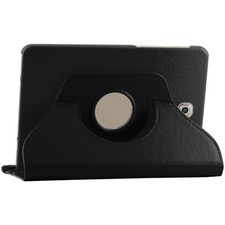 Coque Samsung Galaxy Tab S2 8.0 T710 T715 Housse Etui Rotatif 360 PU Cuir, Noir