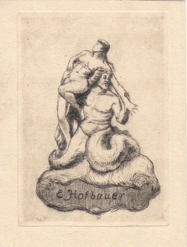 Exlibris livre art radierung - d'art,