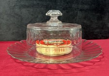 BACCARAT HARCOURT CHEESE BOARD DOMETRAY COVERED PLATEAU CLOCHE A FROMAGE CRISTAL
