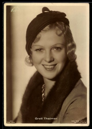 Carte postale actrice gretl - postale,