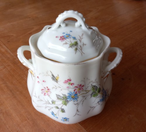 Sucrier ancien porcelaine - sucrier, en