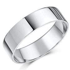 6mm Platine Bague Mariage
