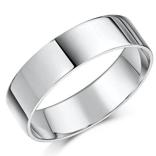 6mm platine bague mariage - platine,