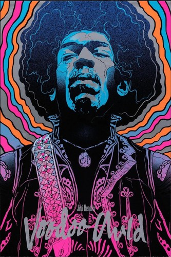 Jimi hendrix repro affiche - jimi, hendrix,