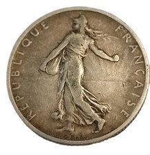 . France  Piece 2 Francs Argent La Semeuse 1898