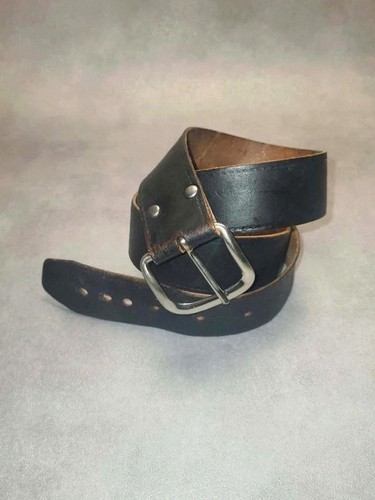 Ceinture vintage cuir - ceinture, noir