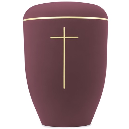 Urne bio velora avec croix - urne,