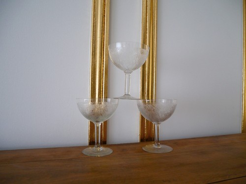 Coupes champagne en verre - à,
