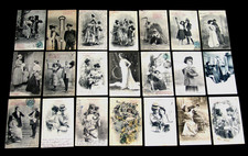 BERGERET FETE HUMOUR FEMME SEXY MISS CHARME PIN-UP COUPLE DANSE LOT 21 CPA B89