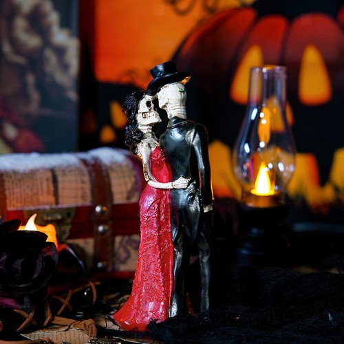 Figurine couple squelette - figurine, de