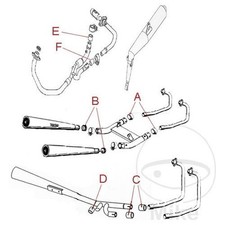 Joint échappement pour - joint,