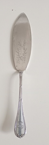 Pelle tarte métal argenté - pelle,