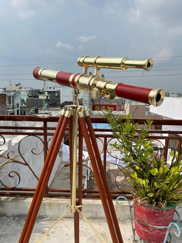 Télescope laiton antique - en,