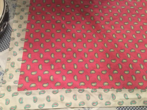 Vintage french euro sham - french, pink
