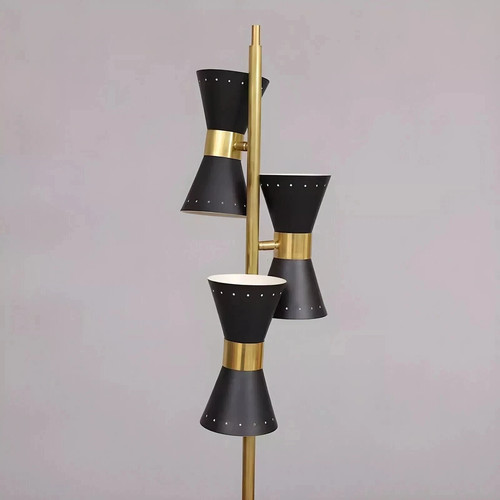 Lampadaire laiton style - lampadaire,