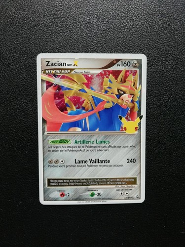 Carte pokémon zacian niv x - carte,